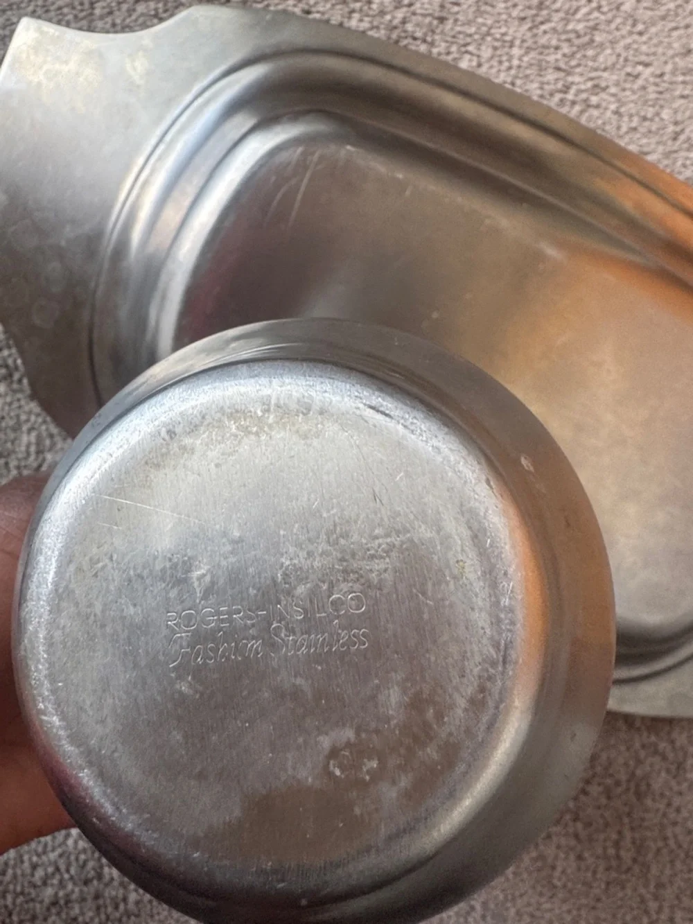 Rogers-Insilco Fashion & International Decorator Vintage Stainless Serving Set
